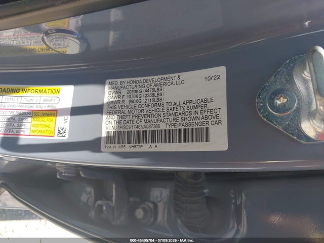 1HGCV1F46NA087386 Honda Accord Sport Special Edition