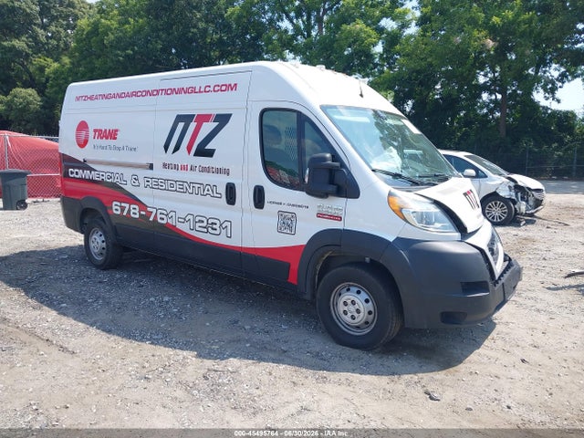 2021 Ram Promaster 2500 High Roof 159 Wb მანქანა იყიდება აუქციონზე, vin: 3C6LRVDG6ME519744, აუქციონის ნომერი: 45495764