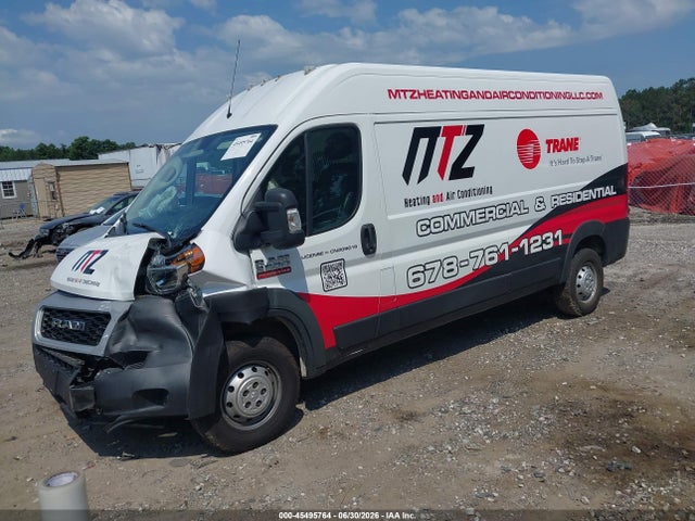 2021 Ram Promaster 2500 High Roof 159 Wb მანქანა იყიდება აუქციონზე, vin: 3C6LRVDG6ME519744, აუქციონის ნომერი: 45495764