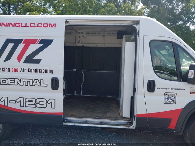2021 Ram Promaster 2500 High Roof 159 Wb მანქანა იყიდება აუქციონზე, vin: 3C6LRVDG6ME519744, აუქციონის ნომერი: 45495764