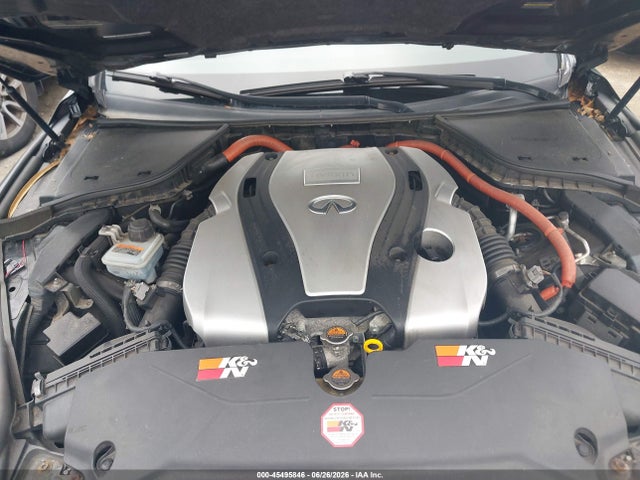 2014 Infiniti Q50 Hybrid Sport მანქანა იყიდება აუქციონზე, vin: JN1AV7AR0EM701393, აუქციონის ნომერი: 45495846