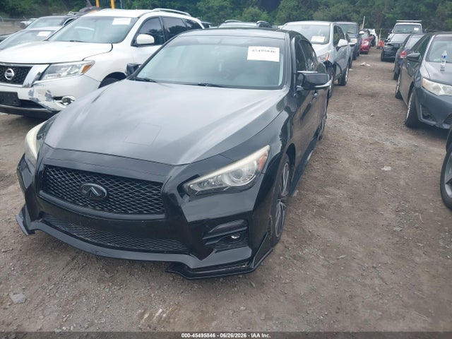 2014 Infiniti Q50 Hybrid Sport მანქანა იყიდება აუქციონზე, vin: JN1AV7AR0EM701393, აუქციონის ნომერი: 45495846