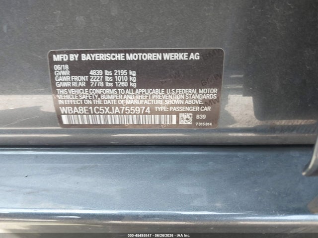 BMW 330e Iperformance 2018 WBA8E1C5XJA755974 Image 9