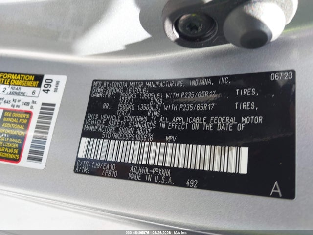 Toyota SIENNA XLE 2023 5TDYRKEC5PS165816 Image 9