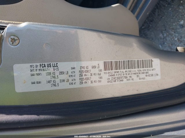45495927 :رقم المزاد ، 2C4RC1BG5FR717894 vin ، 2015 Chrysler Town & Country Touring مزاد بيع