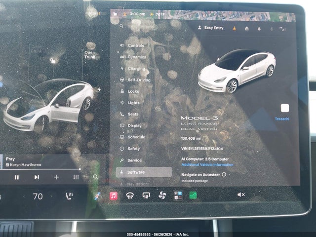 5YJ3E1EB9JF134104 Tesla Model 3 Long Range/performance