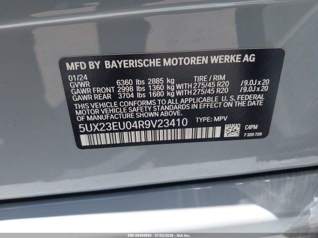 5UX23EU04R9V23410 BMW X5 Xdrive40i