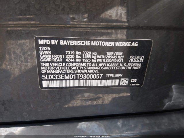 BMW X7 M60i 2026 5UX33EM01T9300057 Image 9