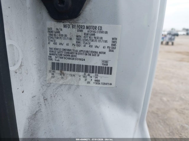 Ford F-350 Xl/xlt 2016 1FTRF3C68GED31624 Image 9