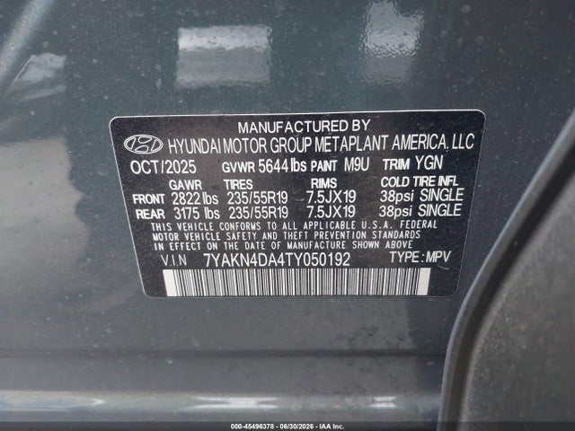 Hyundai Ioniq 5 Sel 2026 7YAKN4DA4TY050192 Image 9