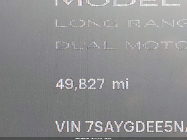 Продаж на аукціоні авто 2022 Tesla Model Y Long Range Dual Motor All-wheel Drive, vin: 7SAYGDEE5NA022398, номер лоту: 45496464