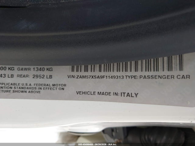 Продажа на аукционе авто 2015 Maserati Ghibli, vin: ZAM57XSA9F1149313, номер лота: 45496469