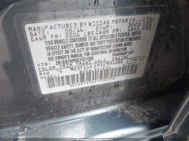 Nissan SENTRA SV 2016 3N1AB7AP6GY331090 Image 9