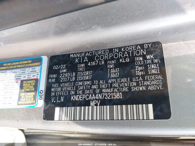 KIA Seltos Lx 2022 KNDEPCAA4N7321581 Image 9