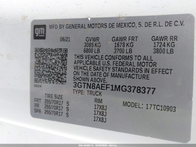 GMC Sierra 1500 2wd Long Box 2021 3GTN8AEF1MG378377 Image 9