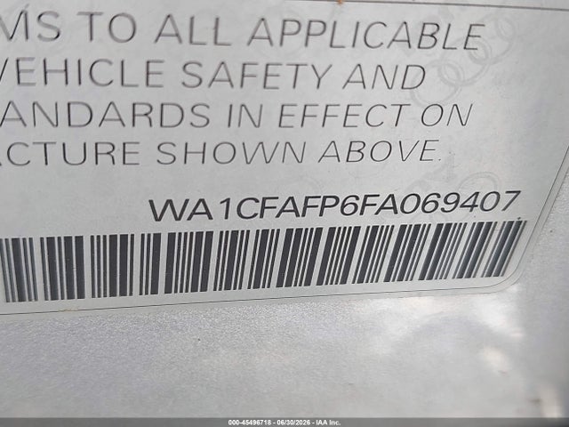 Audi Q5 2.0t Premium 2015 WA1CFAFP6FA069407 Image 9