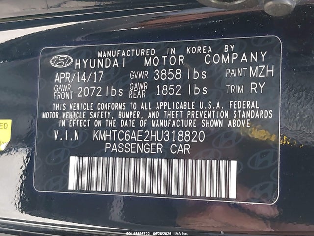 Hyundai Veloster Turbo R-spec 2017 KMHTC6AE2HU318820 Image 9