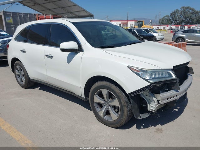 45497071 :رقم المزاد ، 5FRYD3H27GB015281 vin ، 2016 Acura Mdx Acurawatch Plus Package مزاد بيع