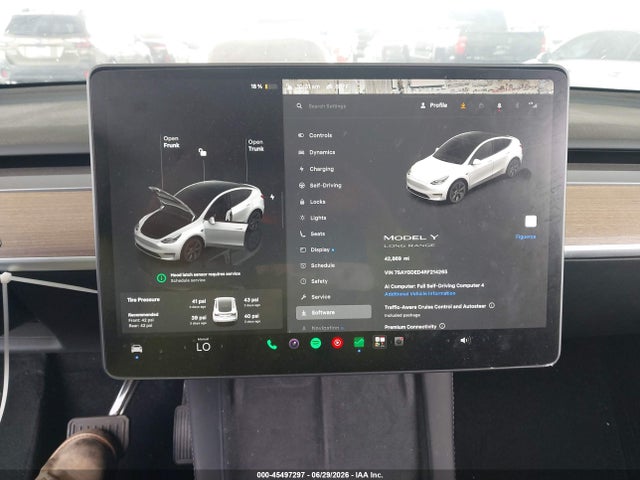 Продаж на аукціоні авто 2024 Tesla Model Y Long Range Single Motor Rear-wheel Drive/rwd, vin: 7SAYGDED4RF214265, номер лоту: 45497297