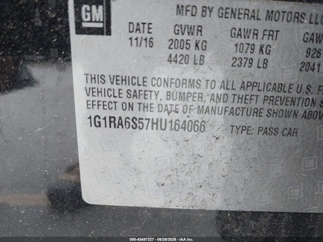 Chevrolet VOLT LT 2017 1G1RA6S57HU164066 Image 9