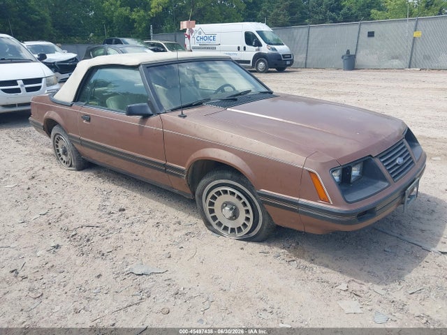 45497438 :رقم المزاد ، 1FABP2737DF129958 vin ، 1983 Ford Mustang مزاد بيع