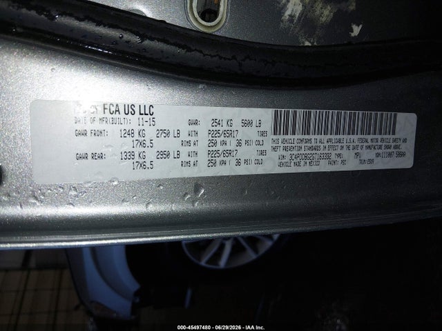 Dodge Journey Sxt 2016 3C4PDDBG2GT163332 Image 9
