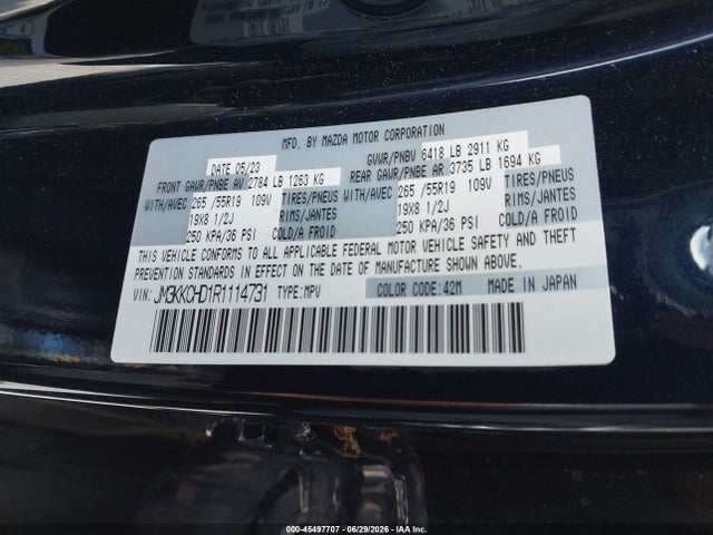 JM3KKCHD1R1114731 Mazda Cx-90 3.3 Turbo Preferred Plus