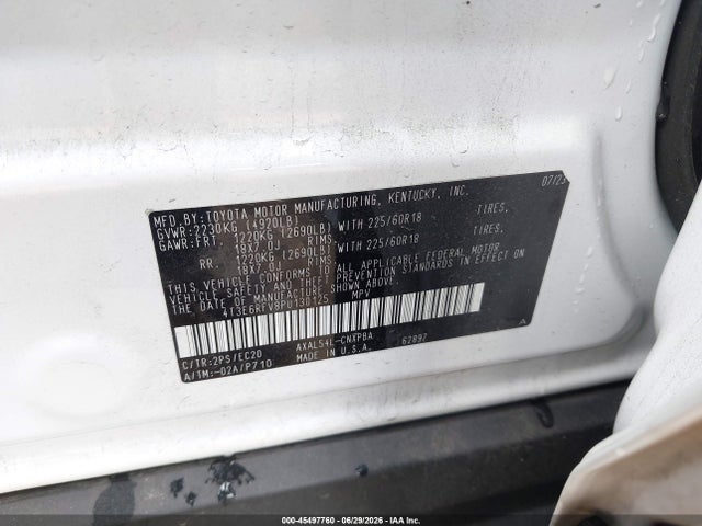 4T3E6RFV8PU130125 Toyota Rav4 Hybrid Xse