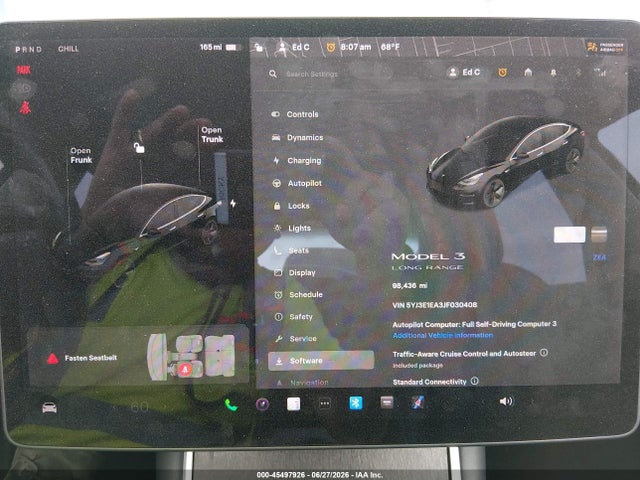 Tesla Model 3 Long Range/mid Range 2018 5YJ3E1EA3JF030408 Image 7