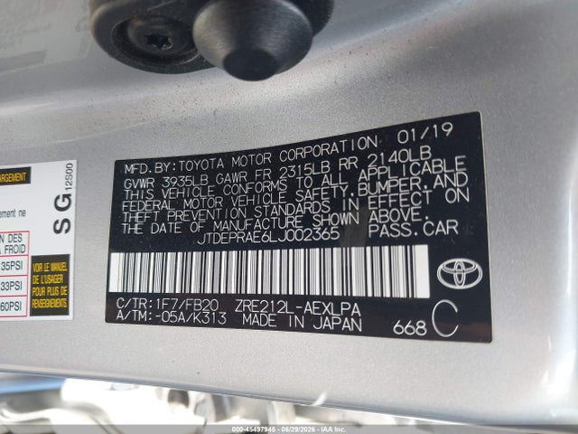 Toyota COROLLA LE 2020 JTDEPRAE6LJ002365 Image 9
