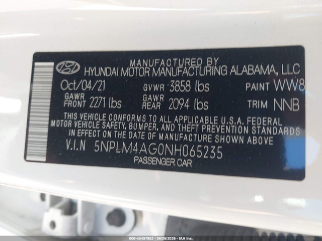 Hyundai ELANTRA SEL 2022 5NPLM4AG0NH065235 Image 9
