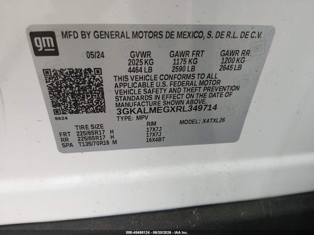 GMC Terrain Fwd Sle 2024 3GKALMEGXRL349714 Image 9