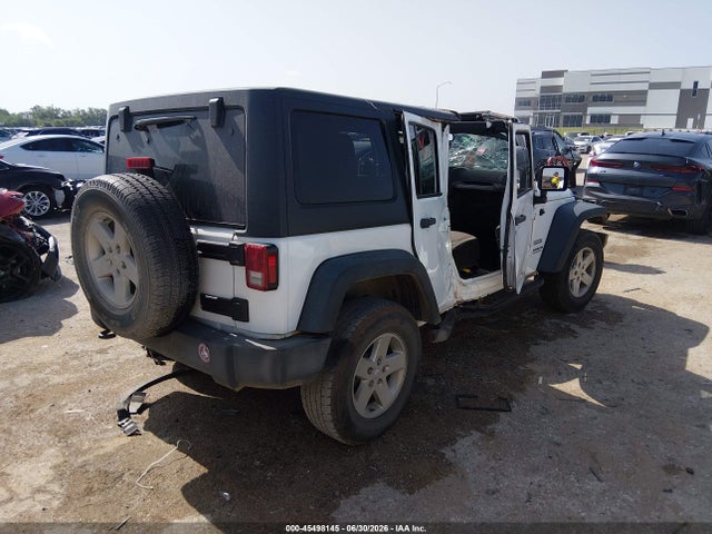 Aukcja sprzedaży 2016 Jeep Wrangler Unlimited Sport, vin: 1C4BJWDGXGL187319, numer aukcji: 45498145