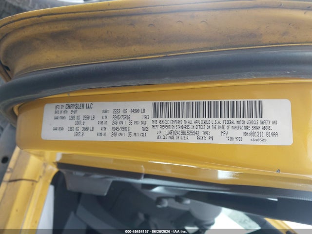 Aukcja sprzedaży 2008 Jeep Wrangler X, vin: 1J4FA24198L525942, numer aukcji: 45498157