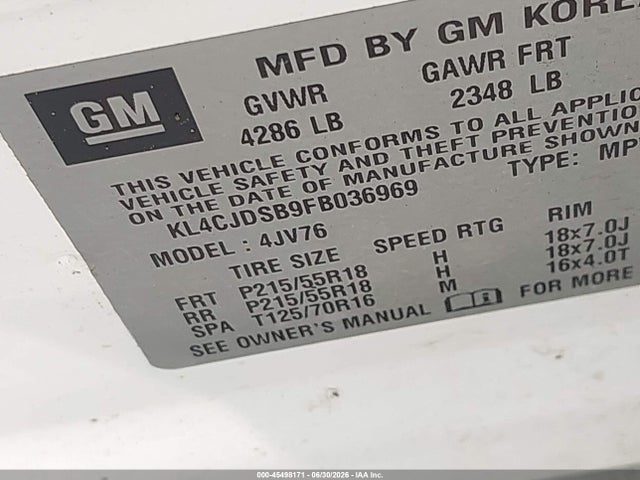 Buick Encore Premium 2015 KL4CJDSB9FB036969 Image 9