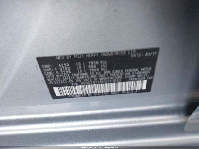 45498210 :رقم المزاد ، 4S3GTAT65H3711683 vin ، 2017 Subaru Impreza 2.0i Limited مزاد بيع