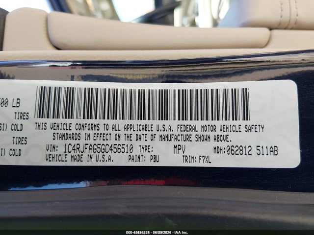 Jeep Grand Cherokee Laredo 2016 1C4RJFAG5GC456510 Image 9