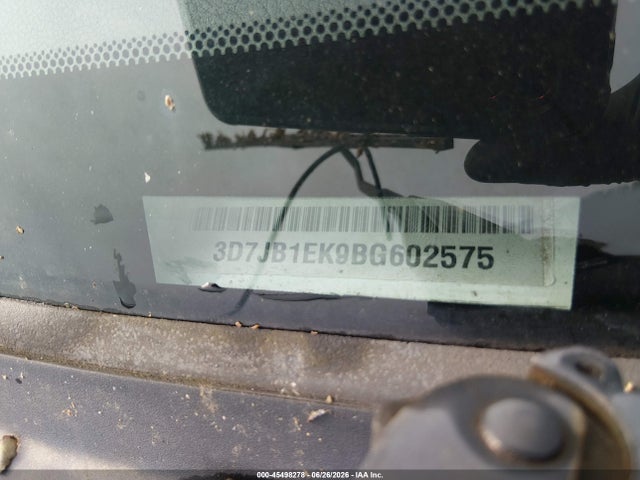 45498278 :رقم المزاد ، 3D7JB1EK9BG602575 vin ، 2011 Ram Ram 1500 St مزاد بيع