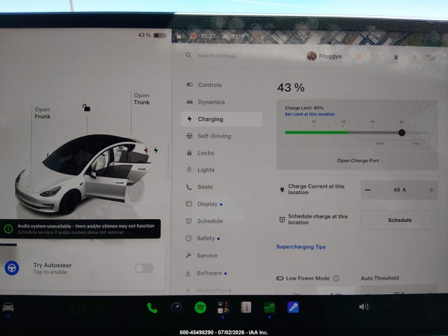 2022 Tesla Model 3 Performance Dual Motor All-wheel Drive მანქანა იყიდება აუქციონზე, vin: 5YJ3E1EC4NF293403, აუქციონის ნომერი: 45498290