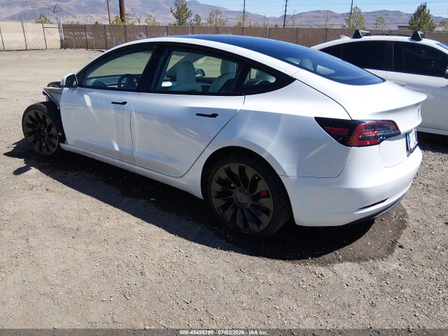 2022 Tesla Model 3 Performance Dual Motor All-wheel Drive მანქანა იყიდება აუქციონზე, vin: 5YJ3E1EC4NF293403, აუქციონის ნომერი: 45498290