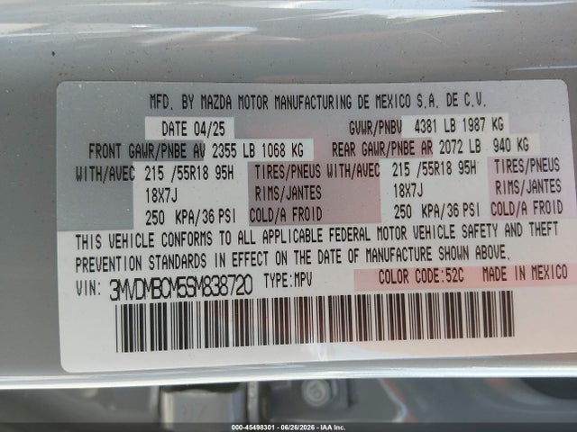 Mazda Cx-30 2.5 S Preferred Package 2025 3MVDMBCM5SM838720 Image 9