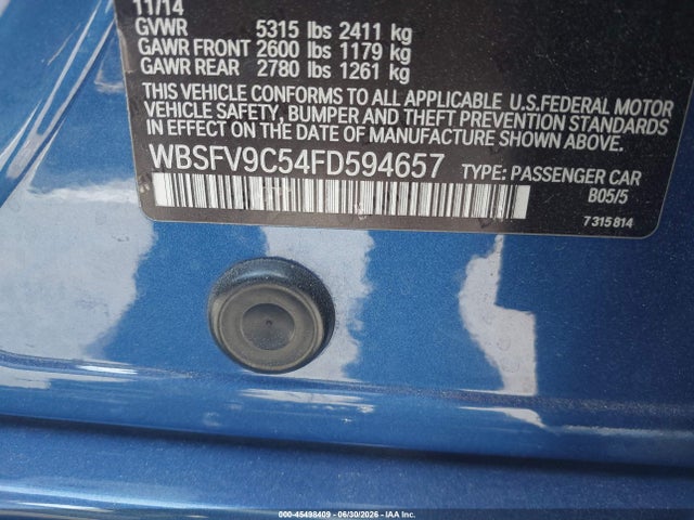 BMW M5 2015 WBSFV9C54FD594657 Image 9