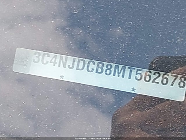 Aukcja sprzedaży 2021 Jeep Compass Limited 4x4, vin: 3C4NJDCB8MT562678, numer aukcji: 45498971