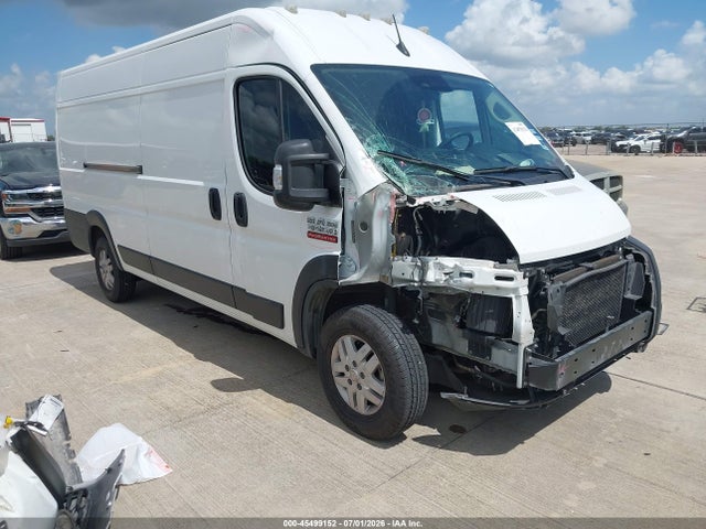 45499152 :رقم المزاد ، 3C6MRVJG3NE124558 vin ، 2022 Ram Promaster 3500 Cargo Van High Roof 159 Wb Ext مزاد بيع