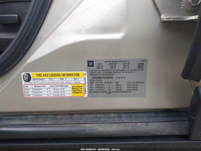 Продаж на аукціоні авто 2014 Gmc Acadia Slt-1, vin: 1GKKVRKD7EJ209045, номер лоту: 45499182