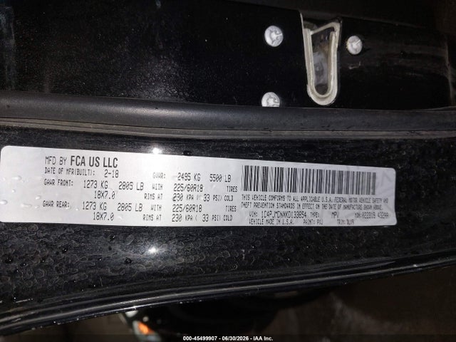 Продаж на аукціоні авто 2019 Jeep Cherokee Limited 4x4, vin: 1C4PJMDNXKD133854, номер лоту: 45499907