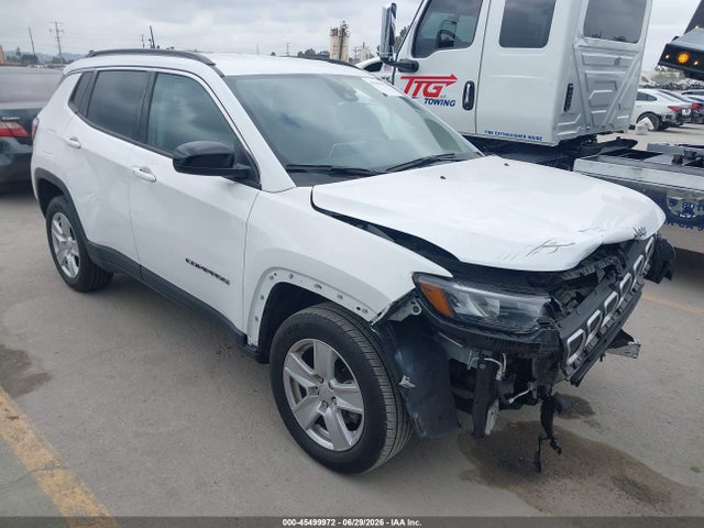 Aukcja sprzedaży 2022 Jeep Compass Latitude 4x4, vin: 3C4NJDBBXNT133707, numer aukcji: 45499972