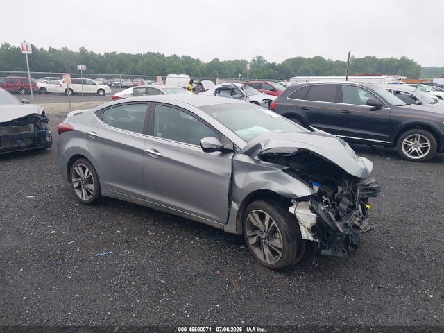 2015 Hyundai Elantra Limited მანქანა იყიდება აუქციონზე, vin: KMHDH4AE0FU453706, აუქციონის ნომერი: 45500071