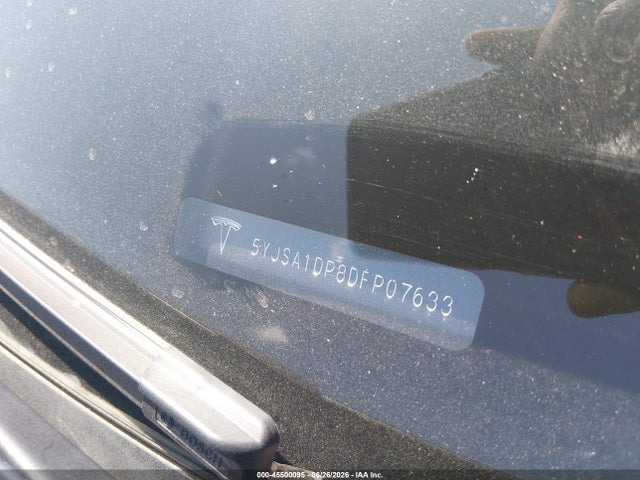 45500095 :رقم المزاد ، 5YJSA1DP8DFP07633 vin ، 2013 Tesla Model S Performance مزاد بيع