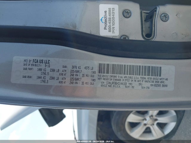2017 Jeep Patriot Latitude მანქანა იყიდება აუქციონზე, vin: 1C4NJRFB6HD144169, აუქციონის ნომერი: 45500139